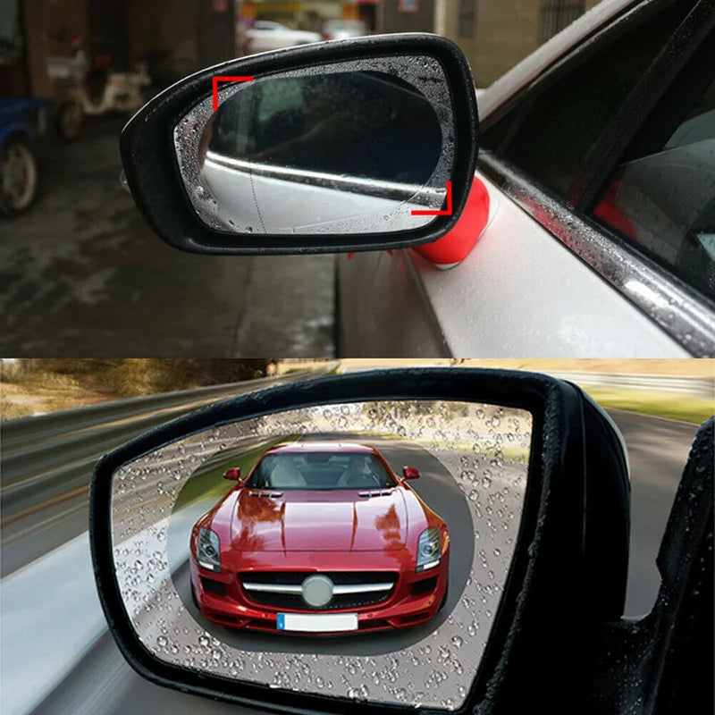 2PCS Rainproof Rearview Mirror Film – Clear Vision