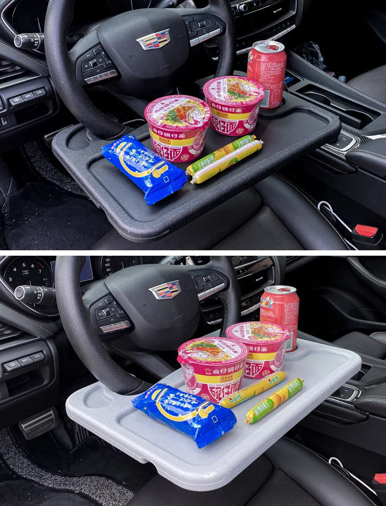 Steering Wheel Multi-Functional Table