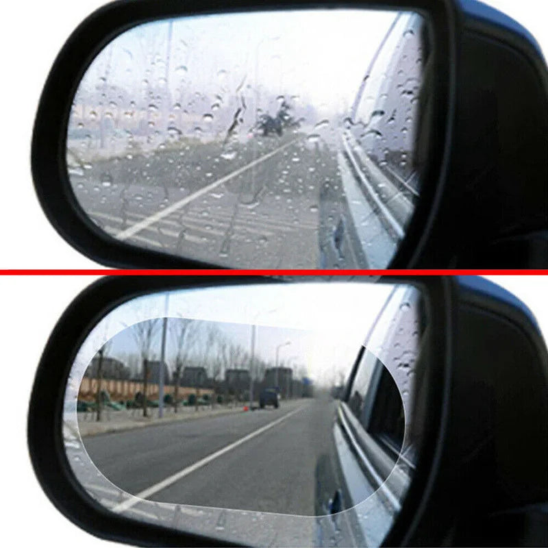 2PCS Rainproof Rearview Mirror Film – Clear Vision