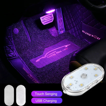 Car LED Touch Light - Wireless, Magnetic, USB Rechargeable Interior Lamp